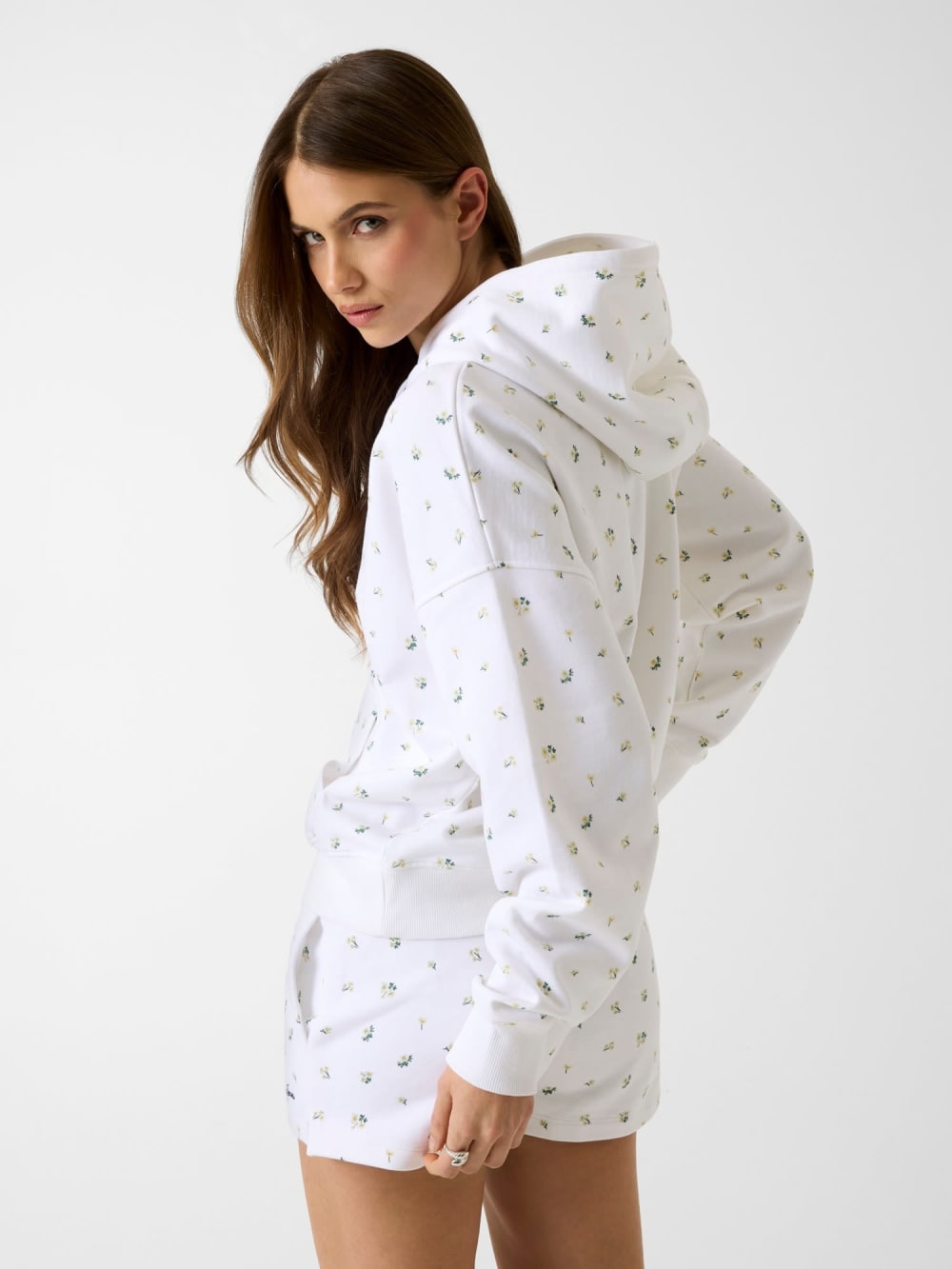 Printed hooded sweatshirt - Guess