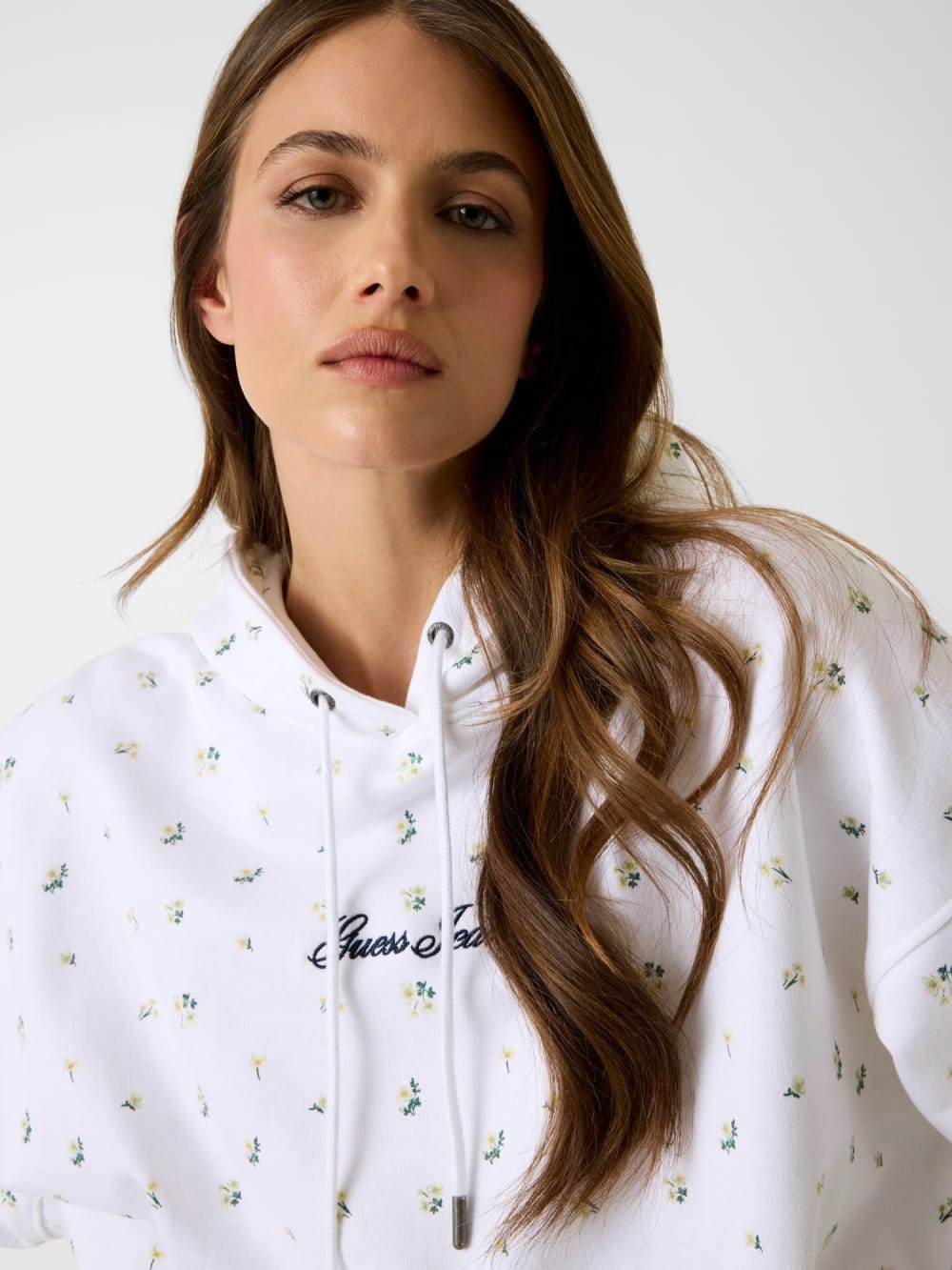 Printed hooded sweatshirt - Guess