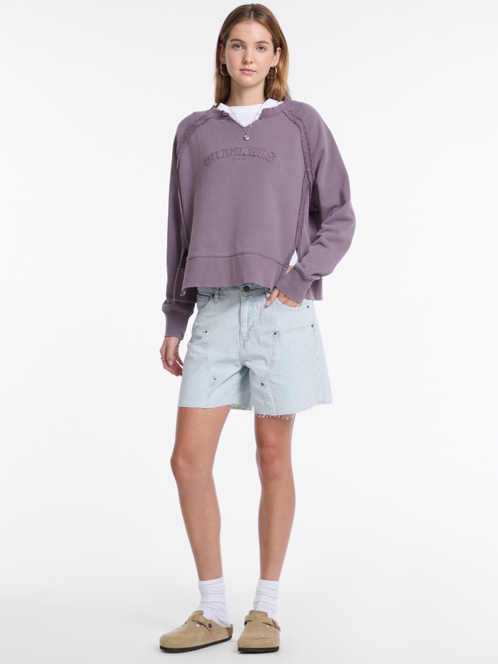 GUESS Originals Eco Vintage Notch Sweatshirt - Guess