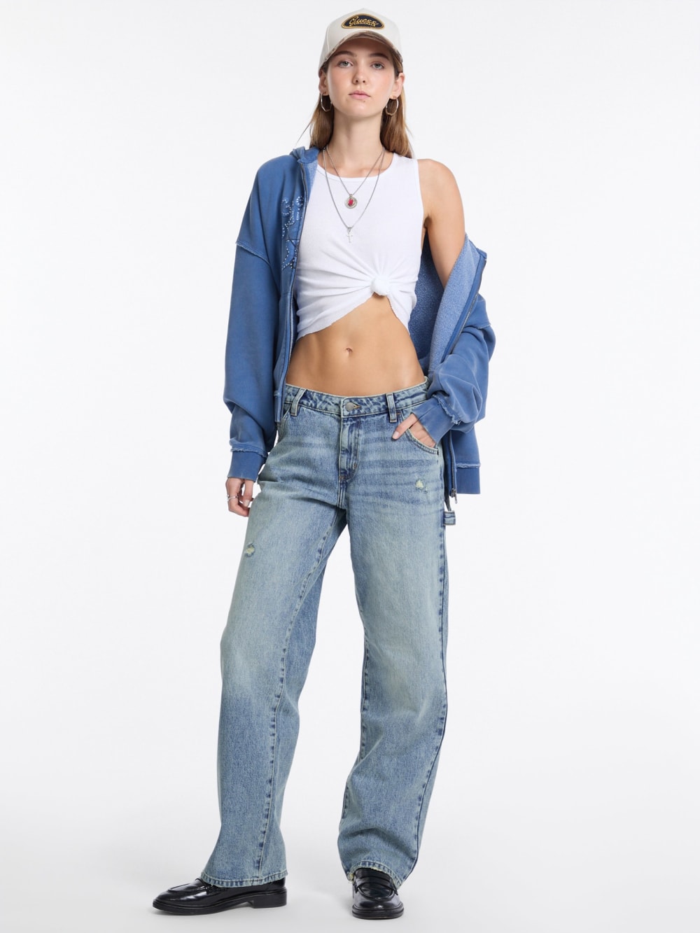 GUESS Originals Star Rhinestone Hoodie - Guess