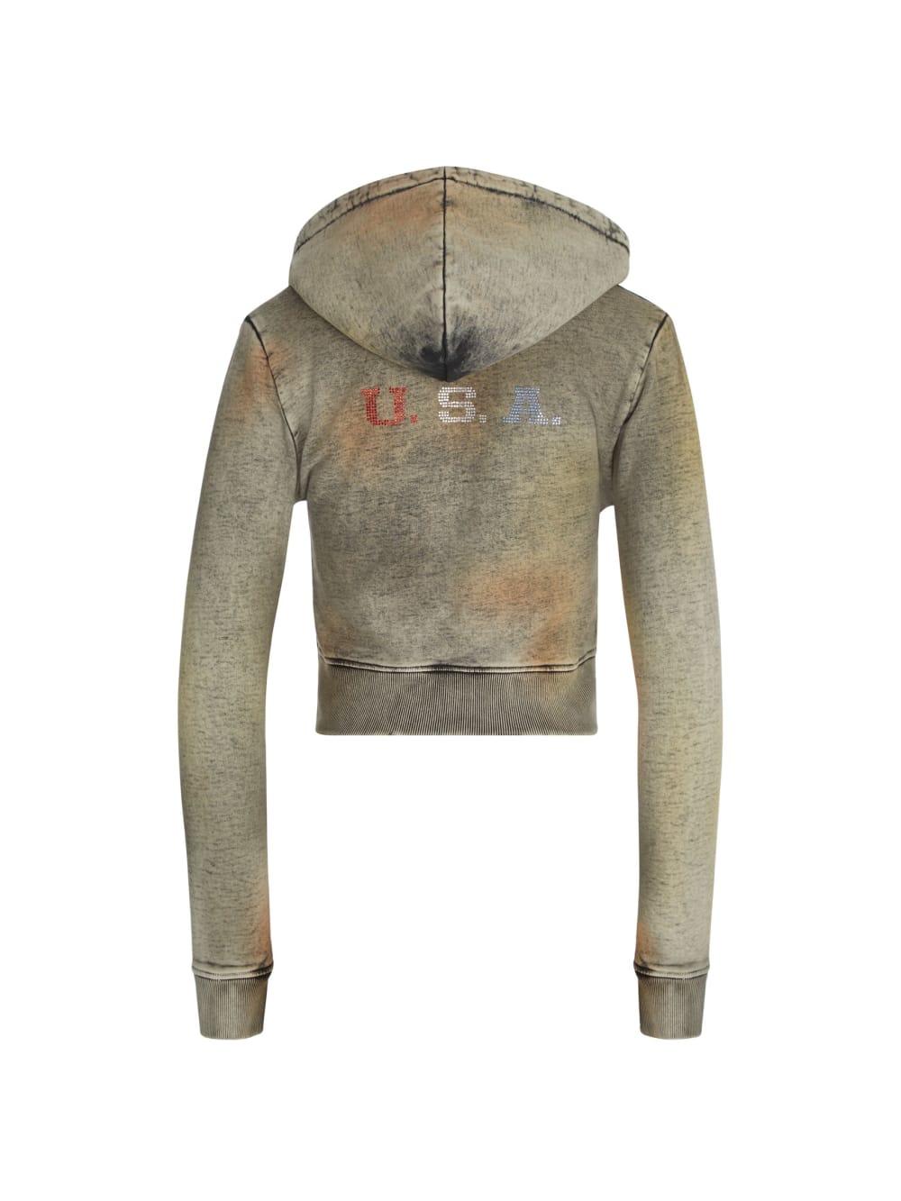 crystal-embellished terry hoodie - Guess