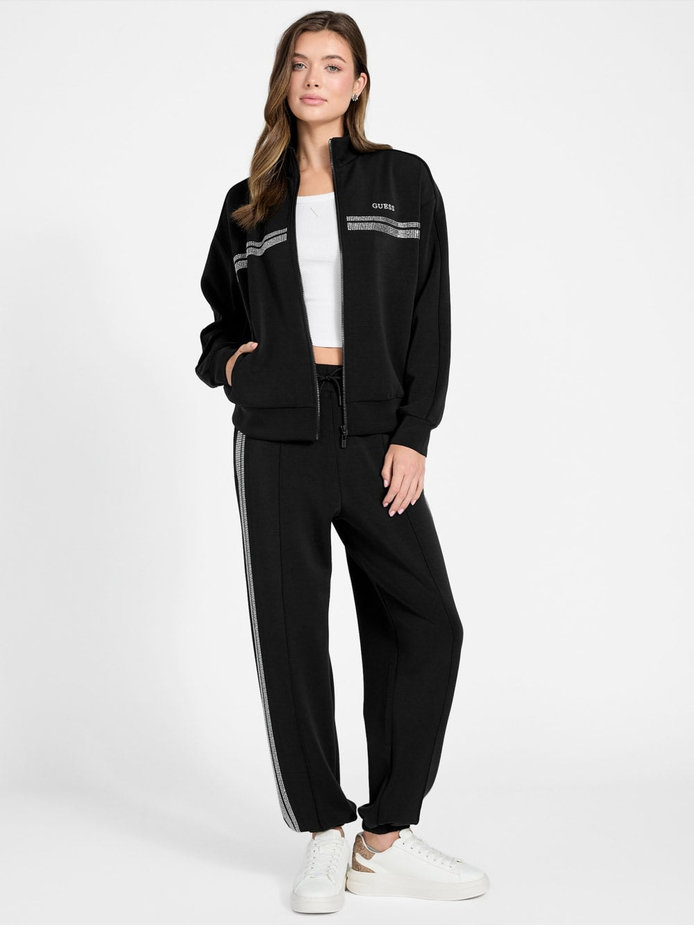 Rhinestone scuba sweatshirt - Guess