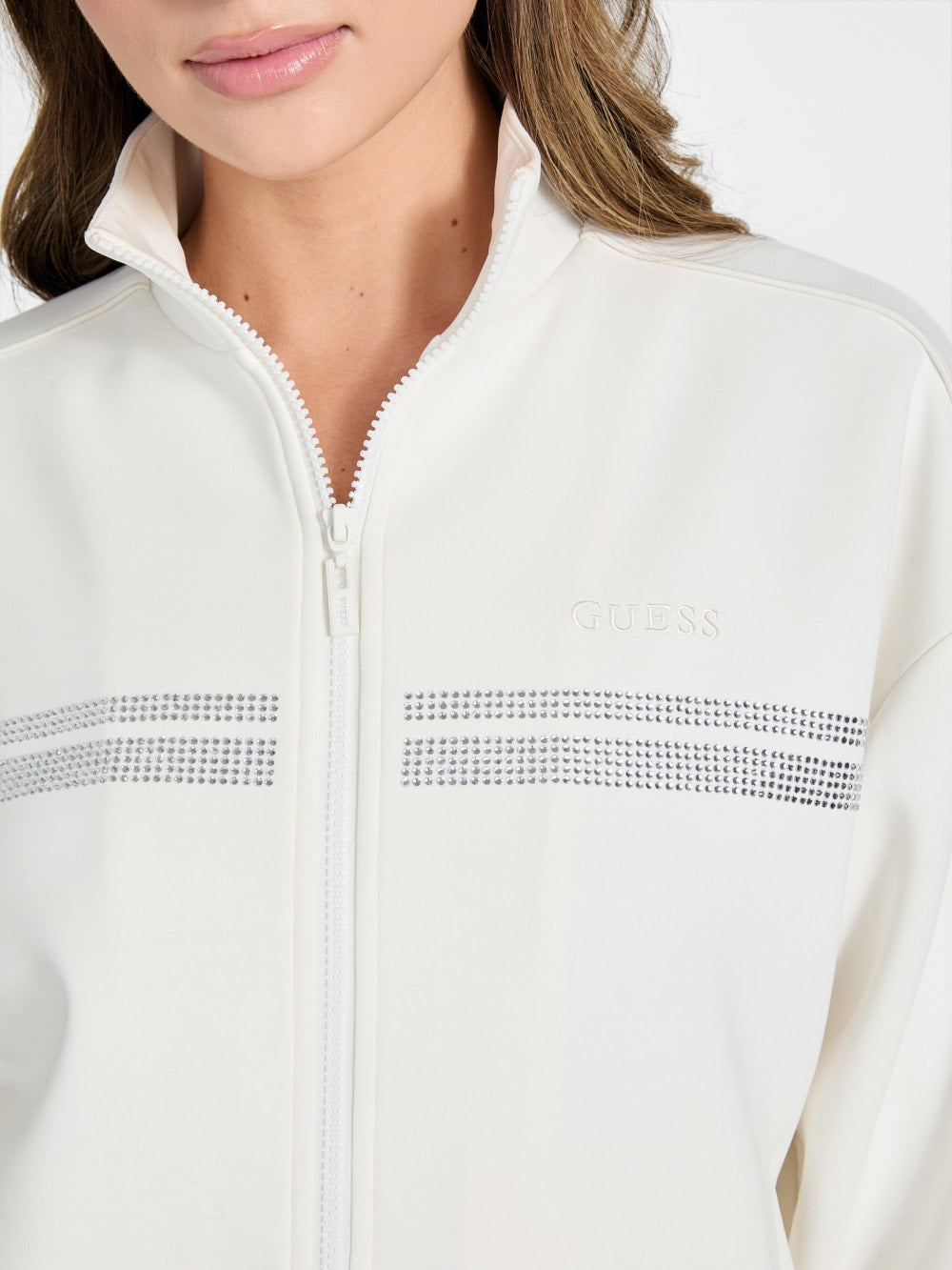 Rhinestone scuba sweatshirt - Guess