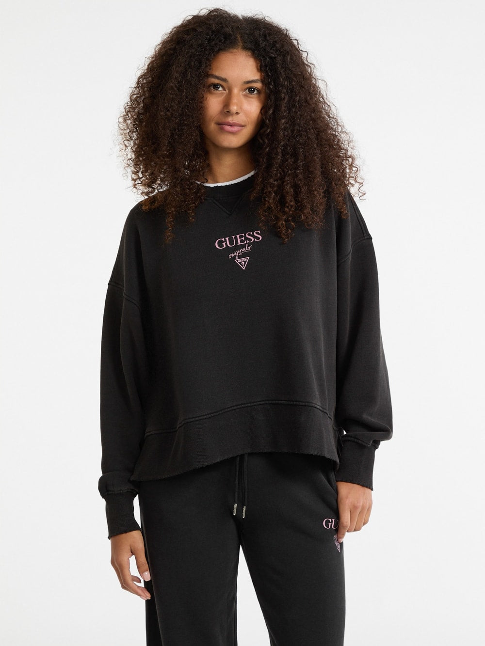 GUESS Originals Eco Distressed Baker Crewneck - Guess