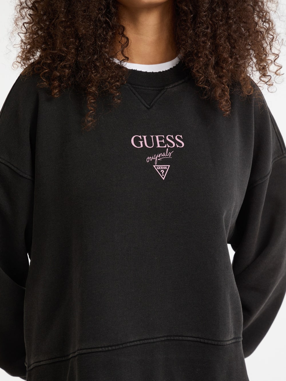 GUESS Originals Eco Distressed Baker Crewneck - Guess