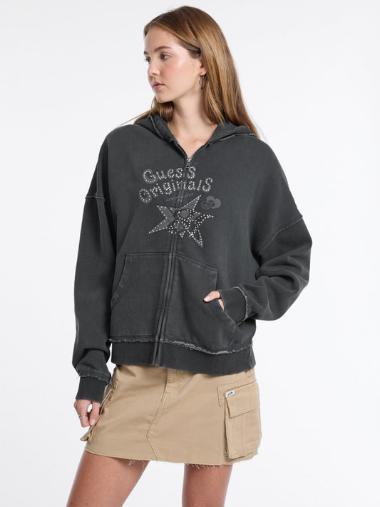 GUESS Originals Star Rhinestone Hoodie - Guess