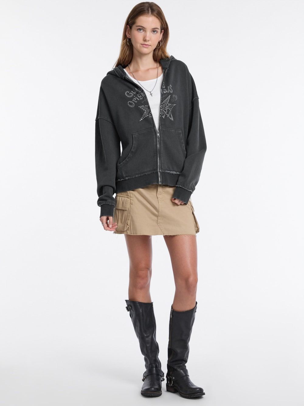 GUESS Originals Star Rhinestone Hoodie - Guess