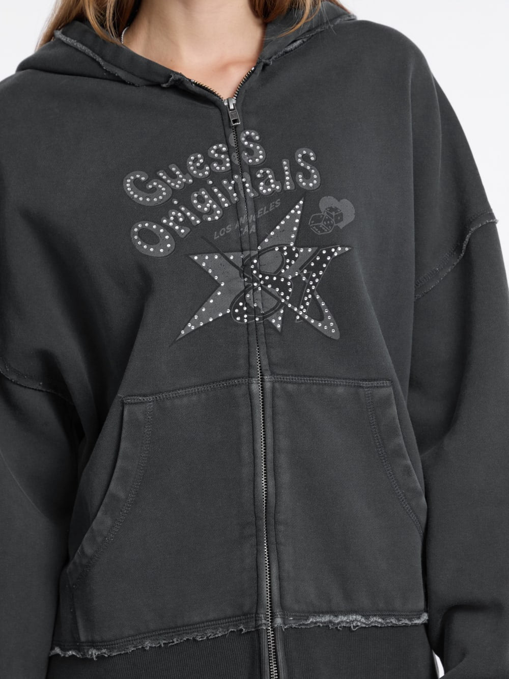 GUESS Originals Star Rhinestone Hoodie - Guess