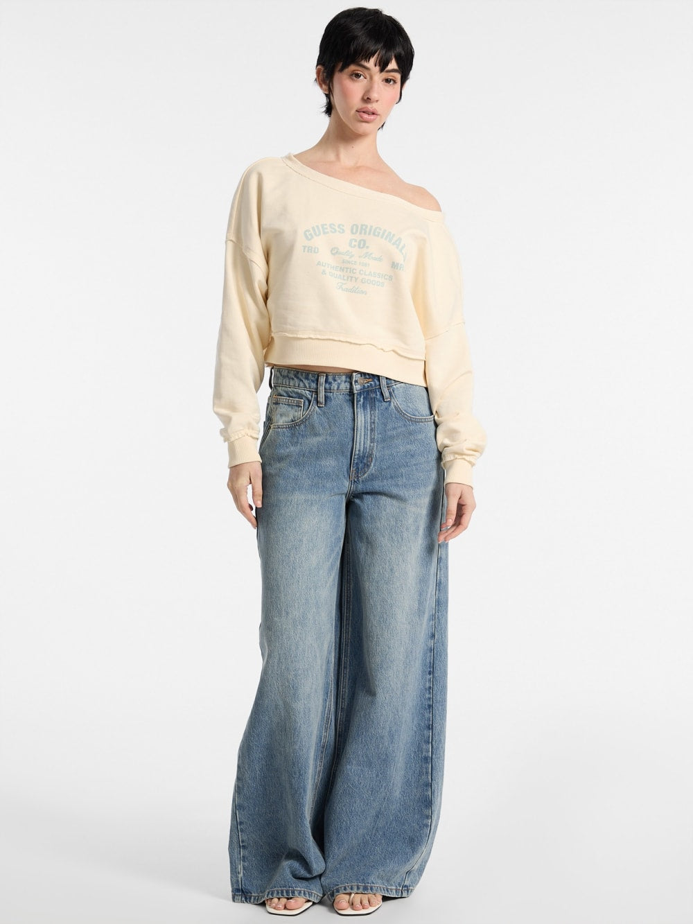 GUESS Originals Eco Boat-Neck Sweatshirt - Guess