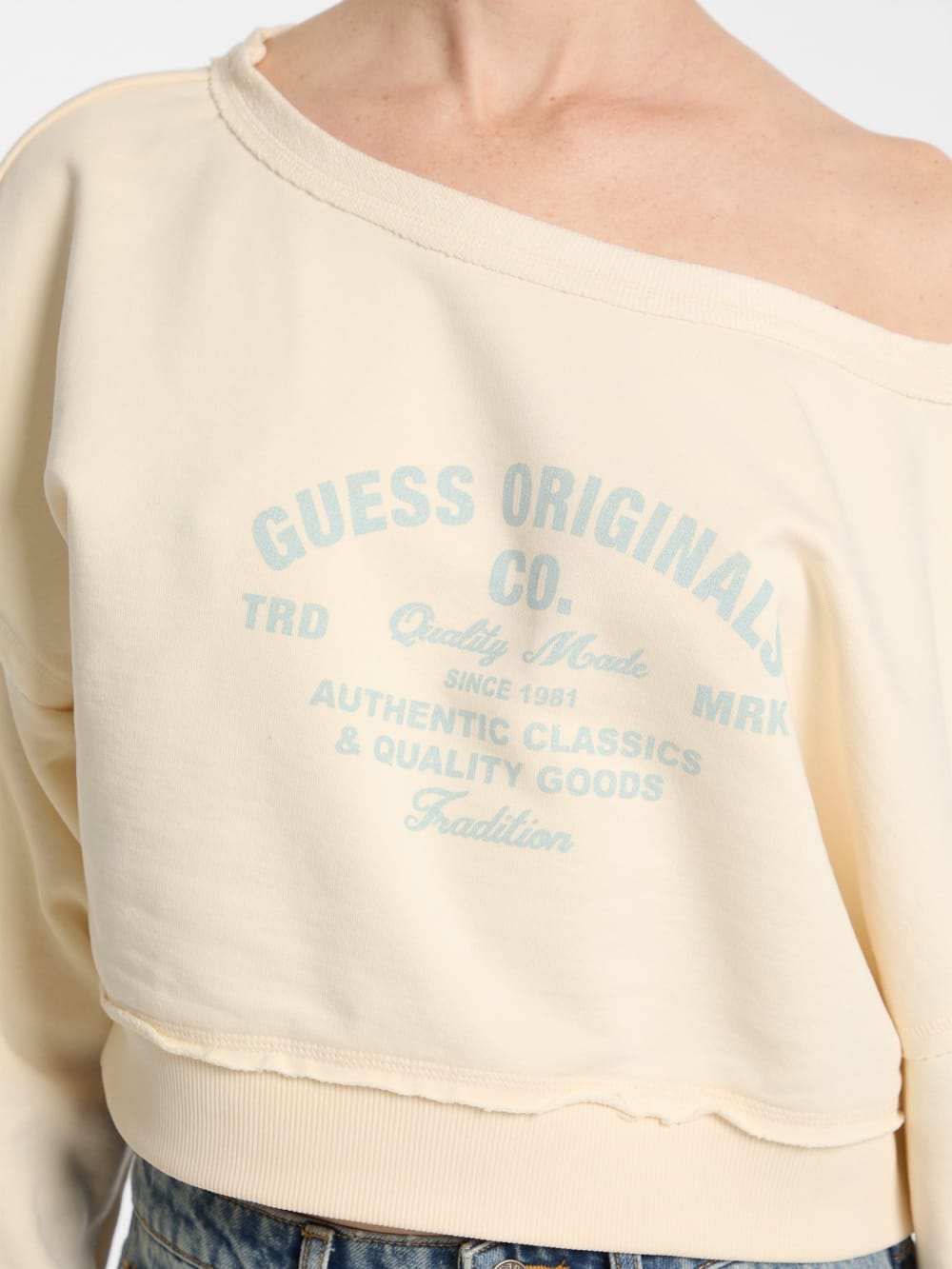GUESS Originals Eco Boat-Neck Sweatshirt - Guess