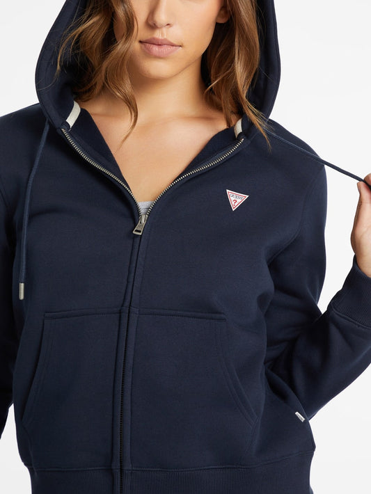 Mini Patch Zip-Up Sweatshirt - Guess