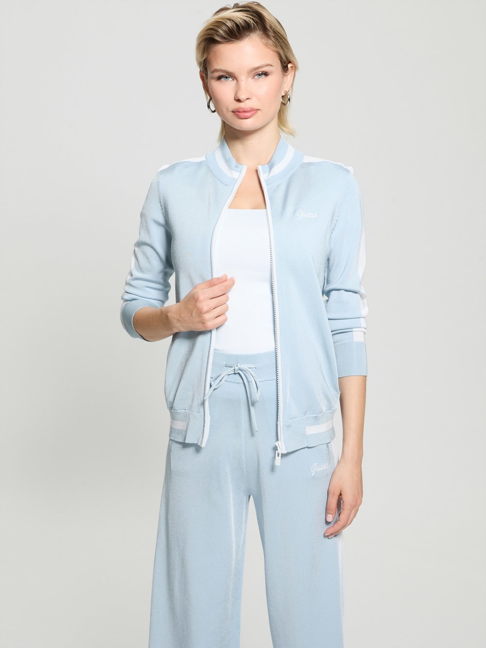 Striped Sweater Jacket - Guess