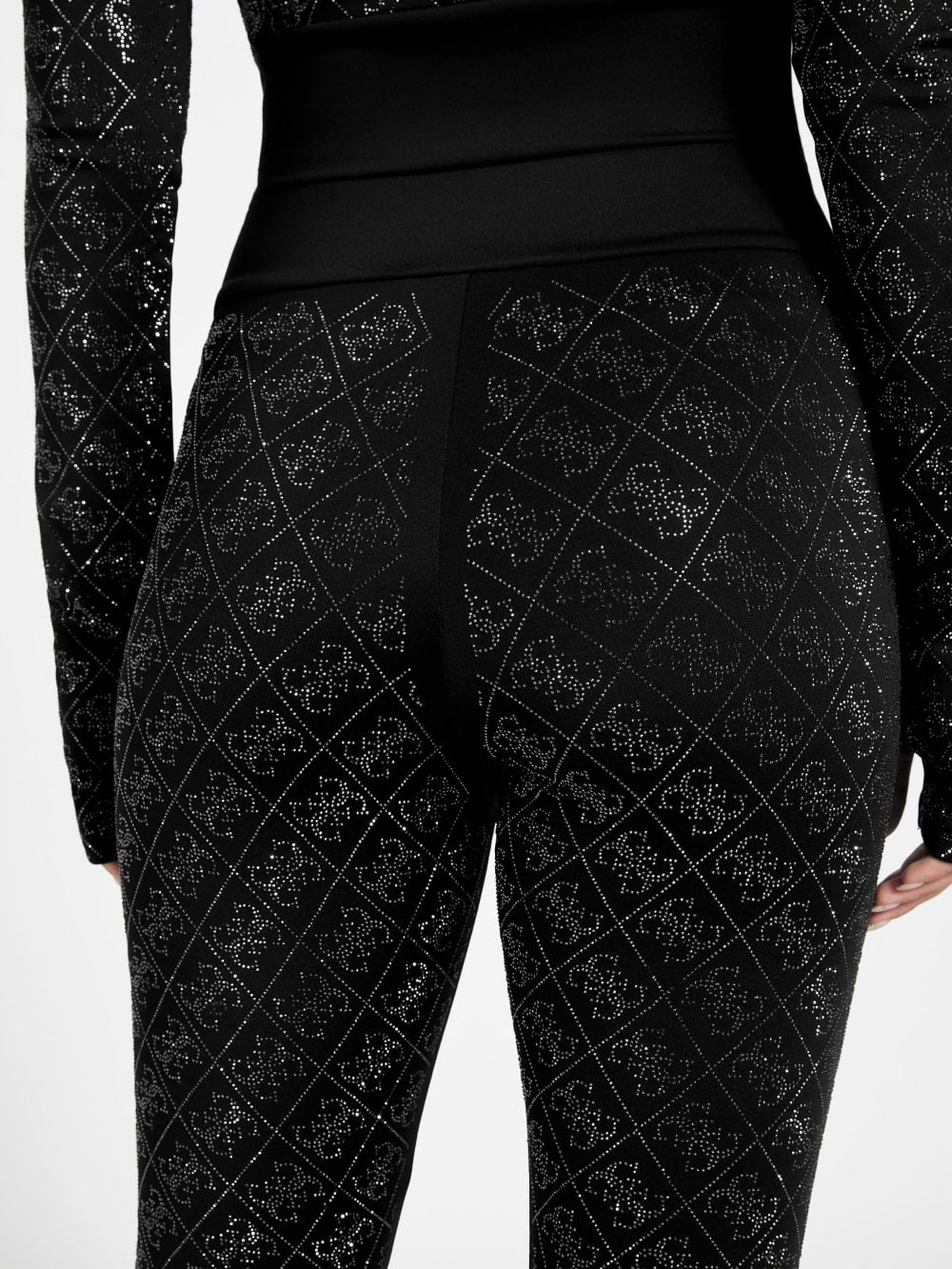 Eco Debby Rhinestone Quattro G Leggings - Guess