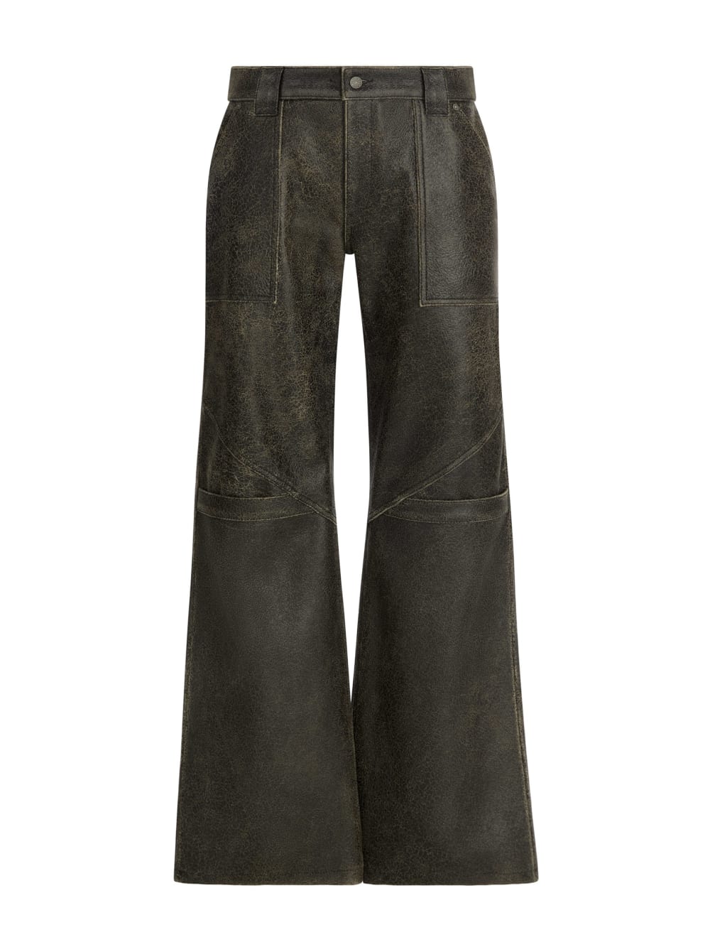 wide-Leg crackled leather pants - Guess