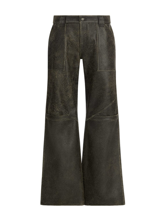 wide-Leg crackled leather pants - Guess