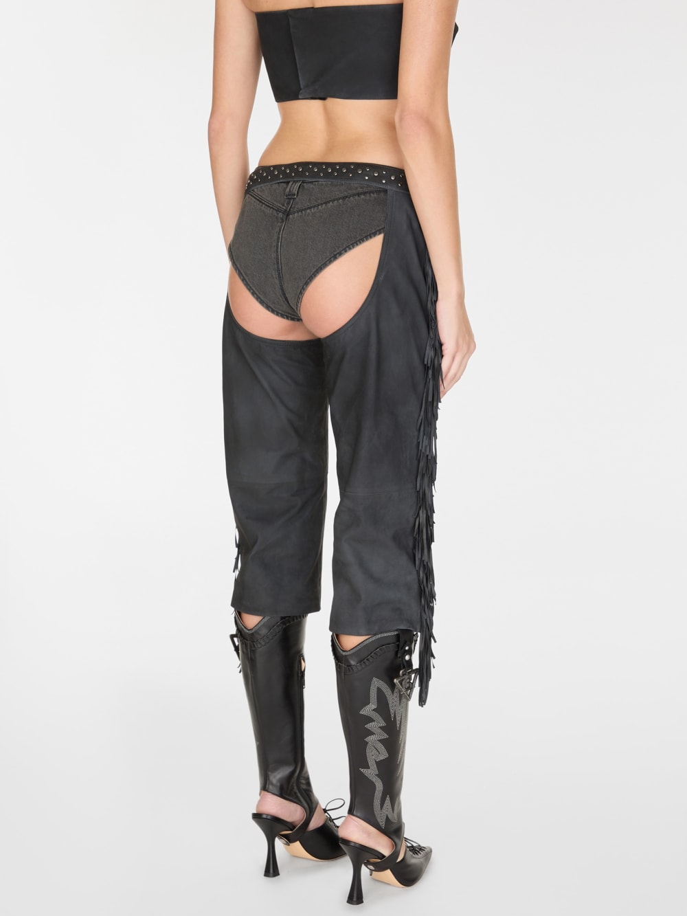 fringe capri suede chaps - Guess