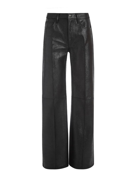 crackled leather pants - Guess