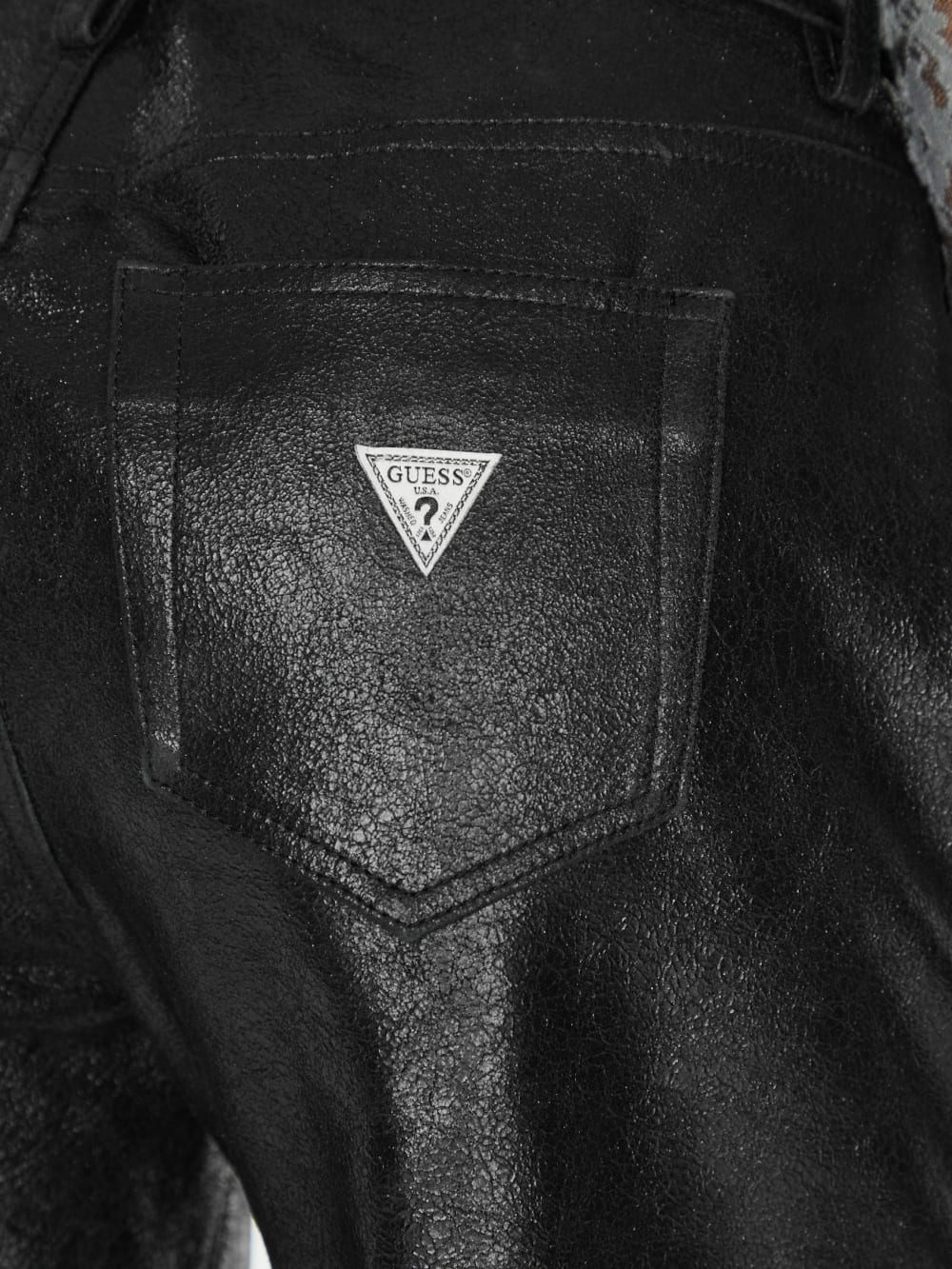 crackled leather pants - Guess