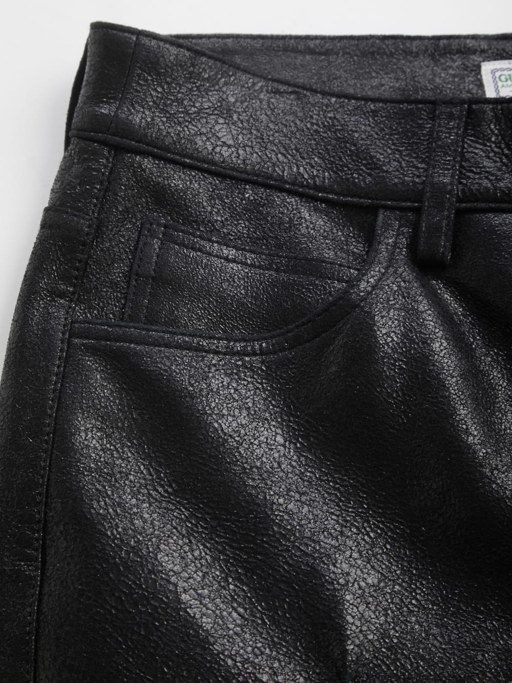 crackled leather pants - Guess