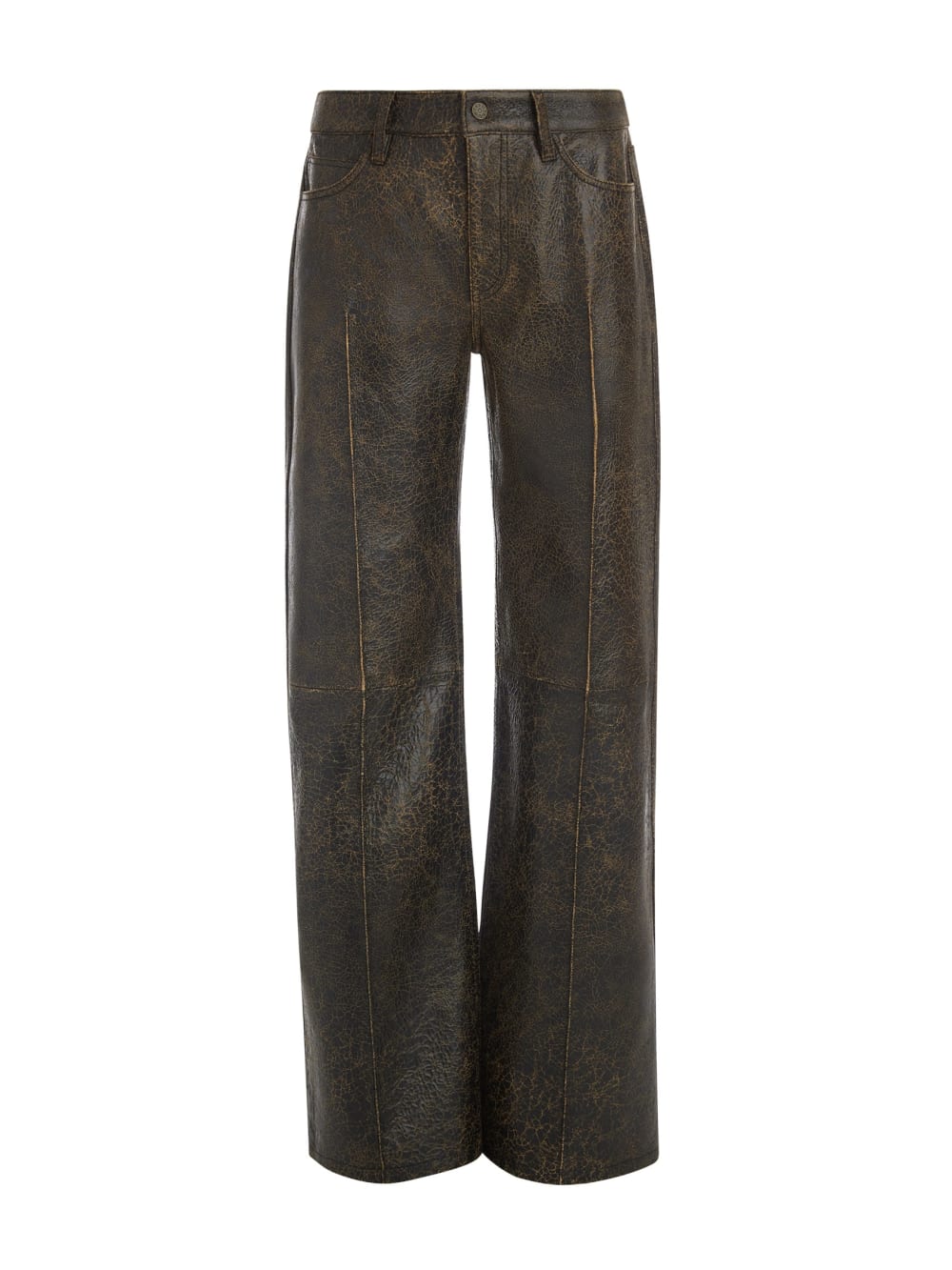 crackled leather pants - Guess