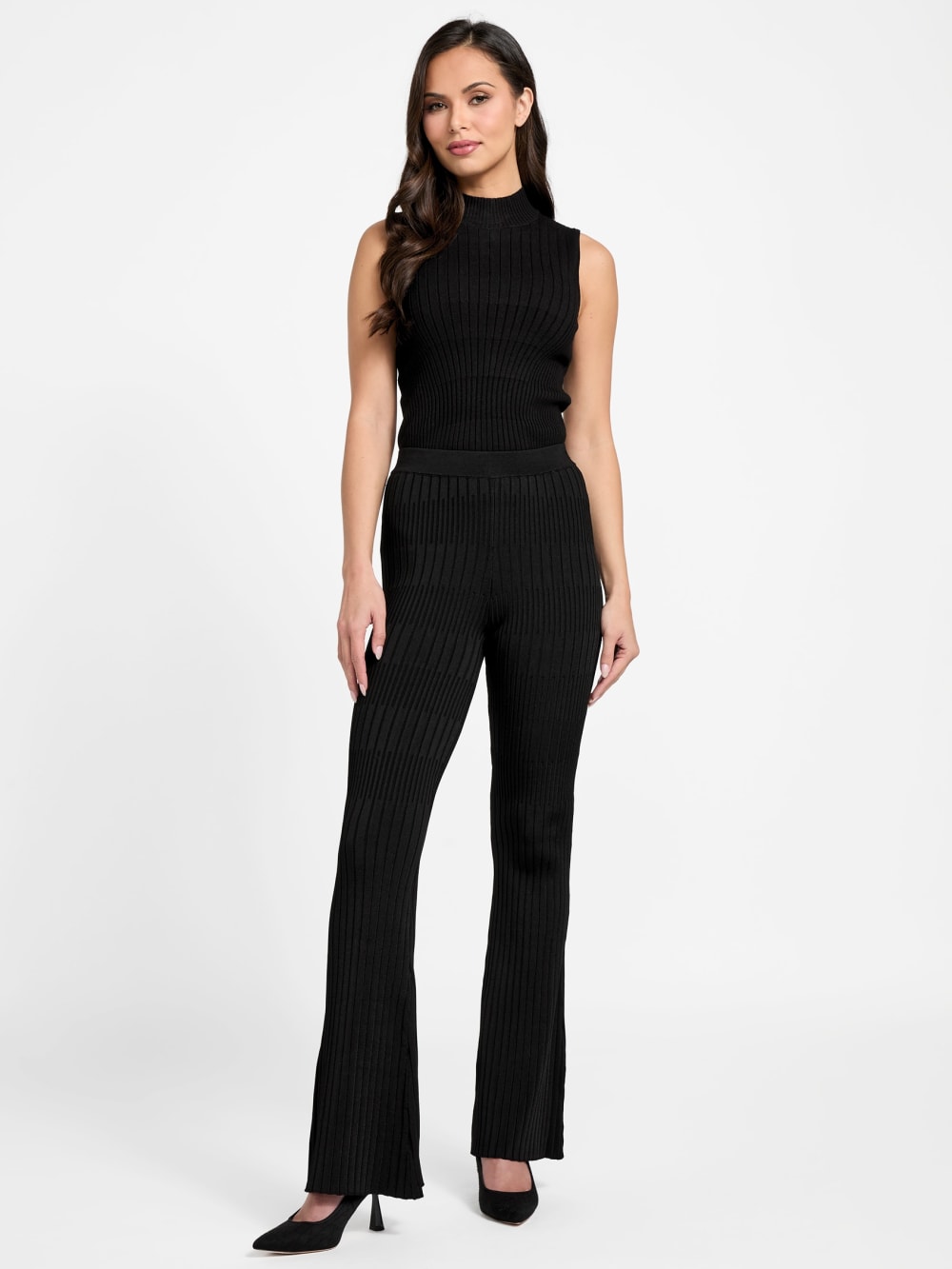 Janet Ribbed Sweater Pant - Guess
