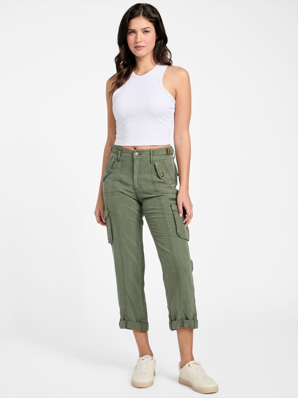 Nessi Linen Cargo Pants - Guess