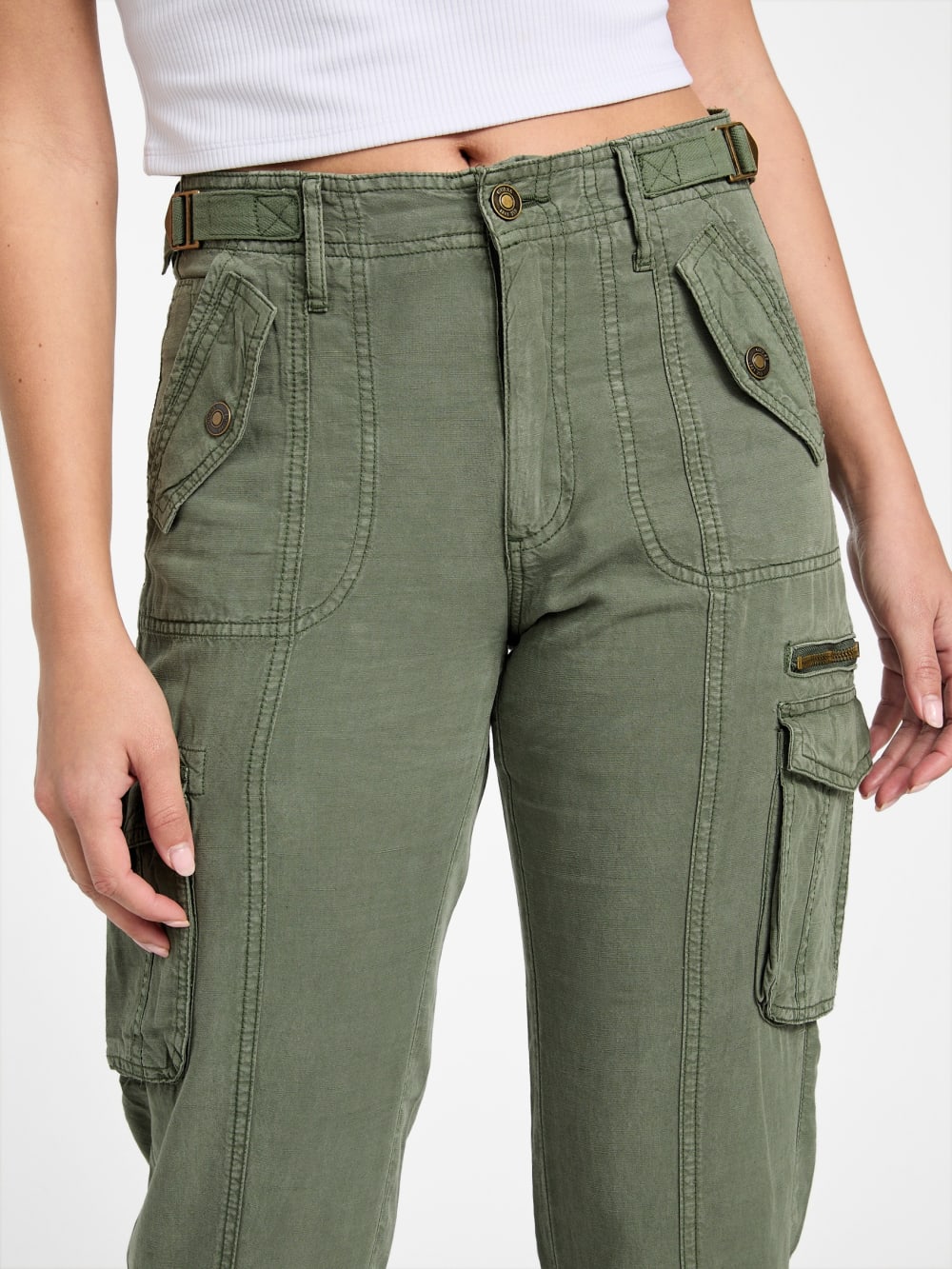 Nessi Linen Cargo Pants - Guess