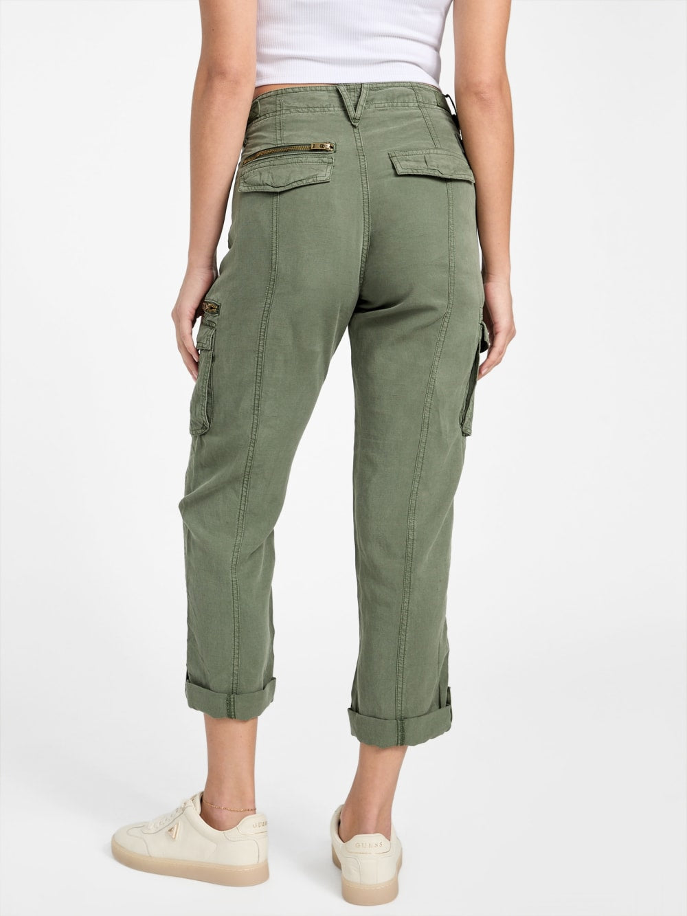 Nessi Linen Cargo Pants - Guess