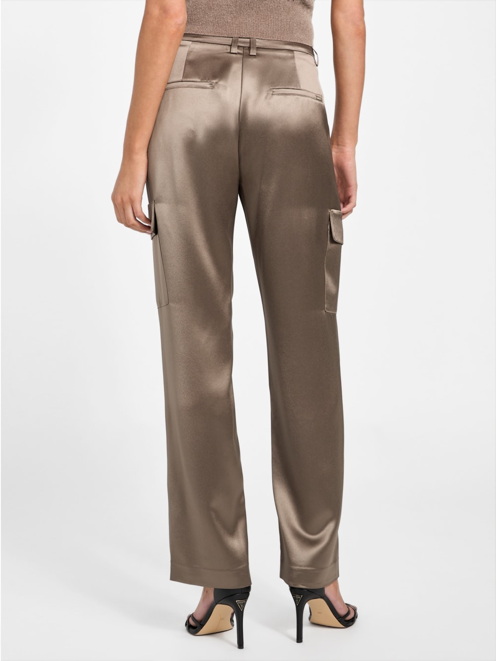 Megan Cargo Satin Pants - Guess