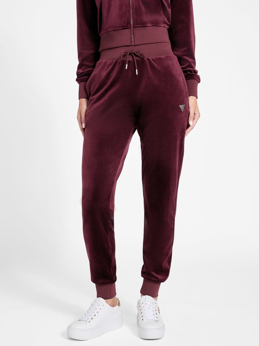 Couture Velvet Jogger Pants - Guess
