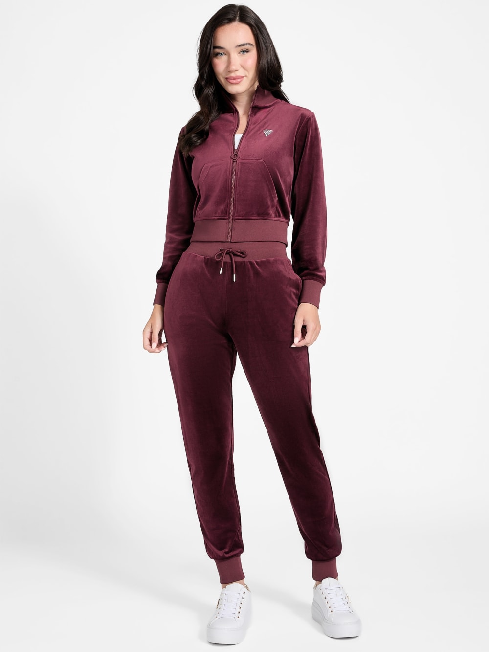 Couture Velvet Jogger Pants - Guess