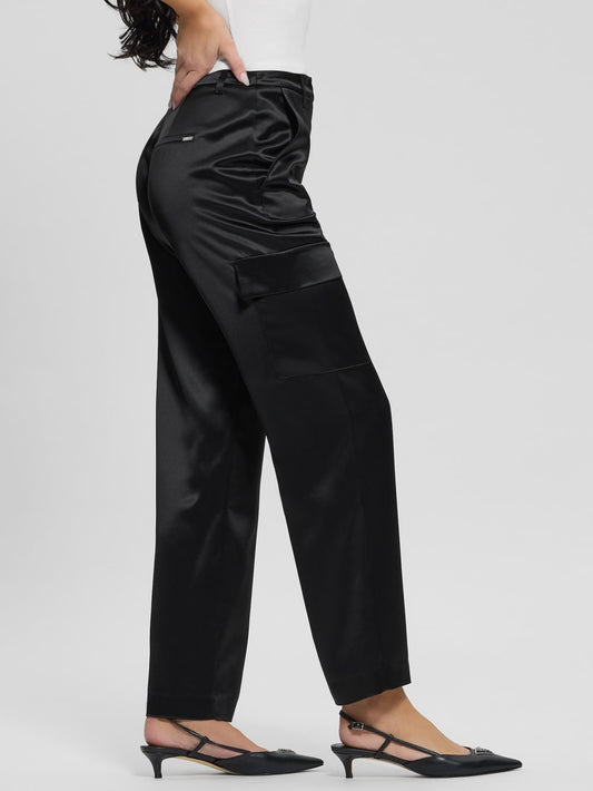 Megan Cargo Satin Pants - Guess