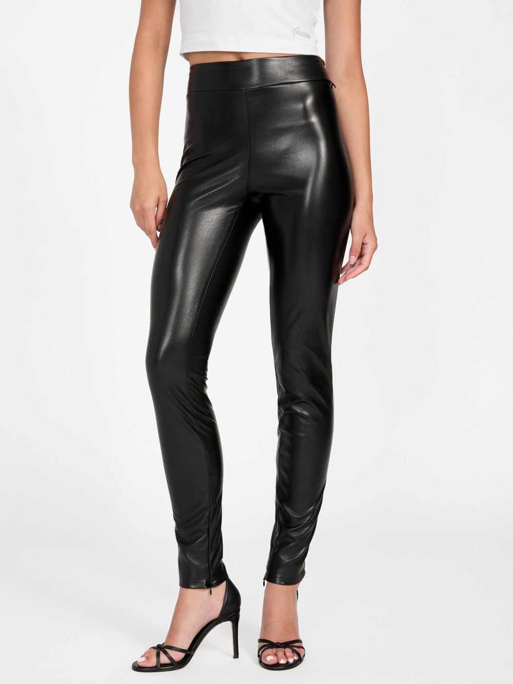 Prescilla Faux-Leather Leggings - Guess