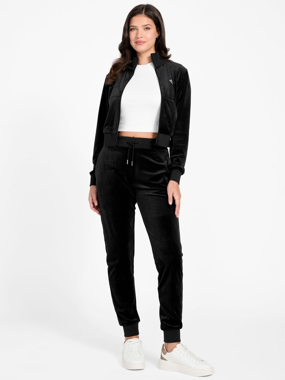 Couture Velvet Jogger Pants - Guess