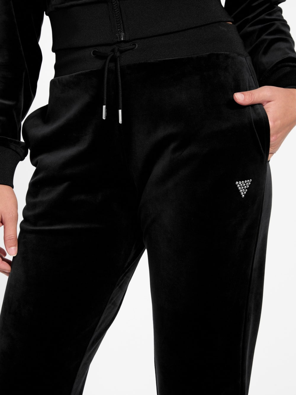 Couture Velvet Jogger Pants - Guess
