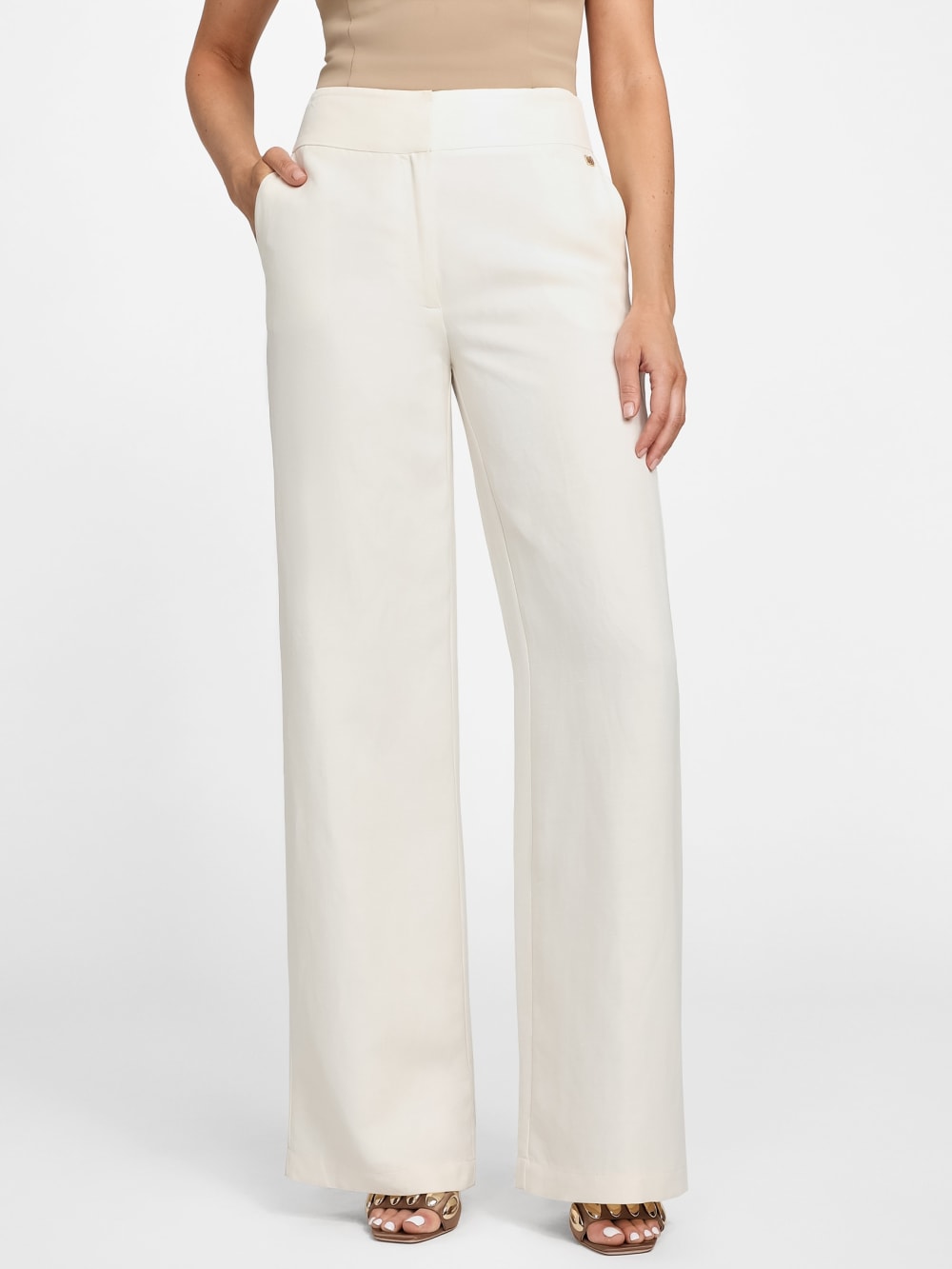 Eco Greta Linen-Blend Pant - Guess