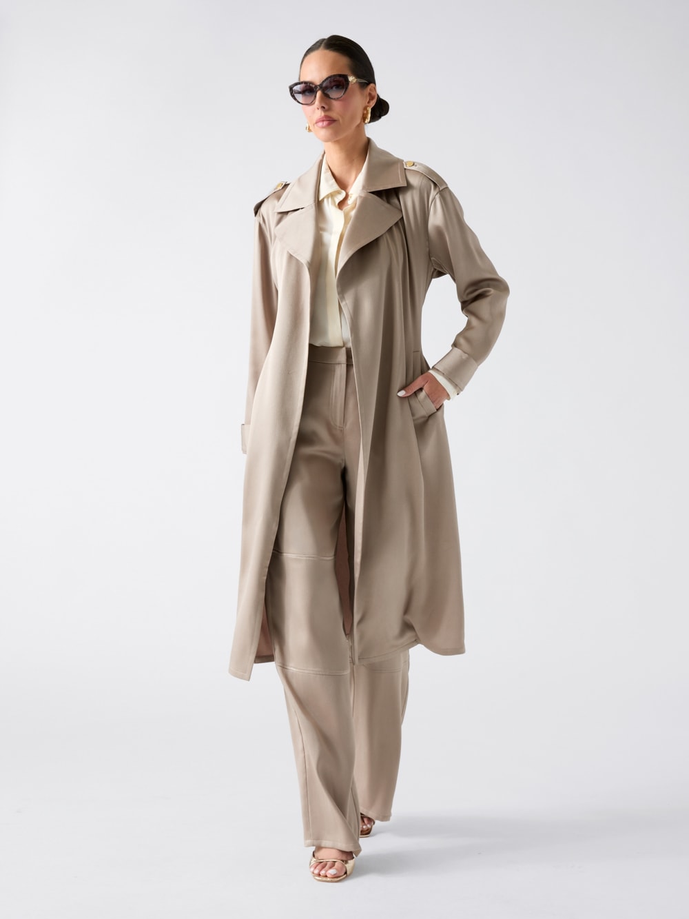 Eva Satin Pant - Guess