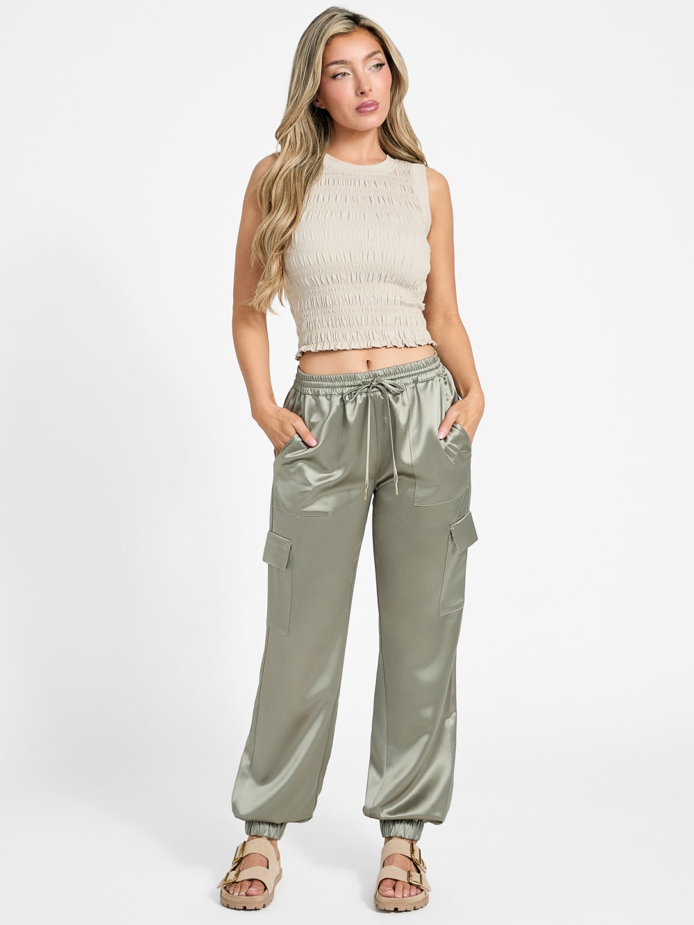 Slim fit cargo joggers - Guess