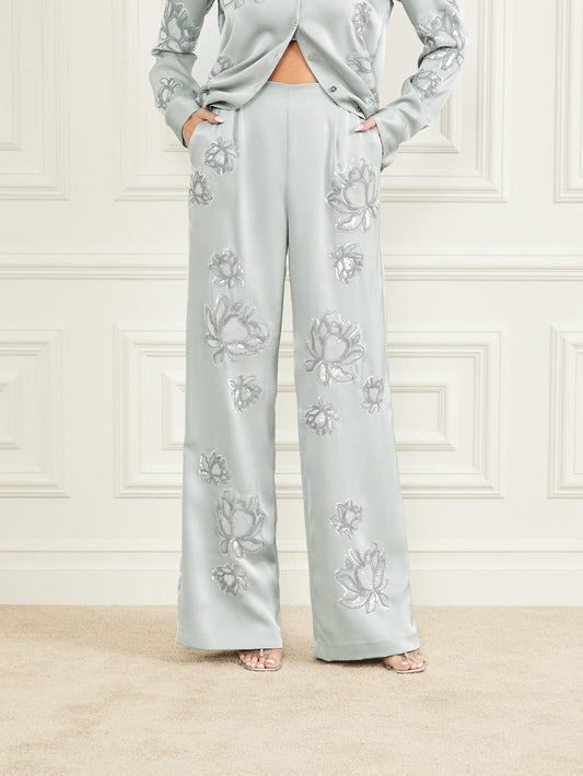Gwen Embroidered Flower Pant - Guess