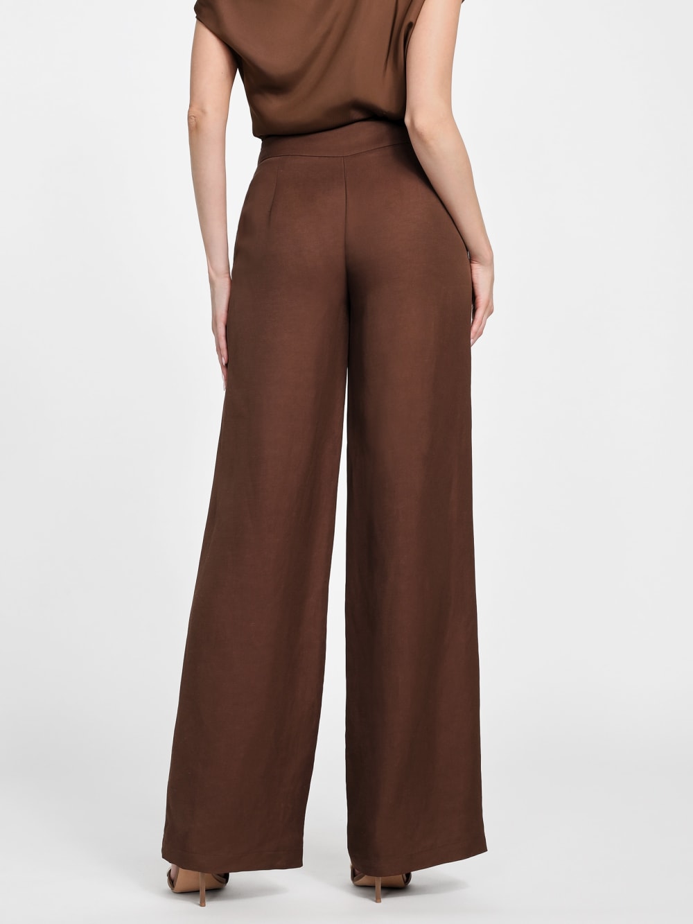 Eco Greta Linen-Blend Pant - Guess