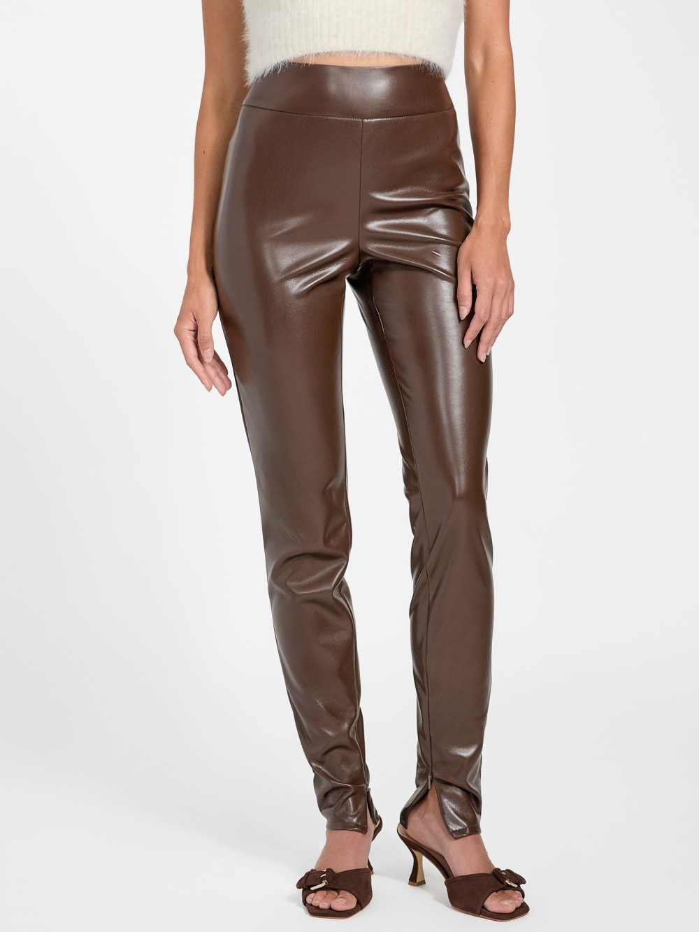 Prescilla Faux-Leather Leggings - Guess