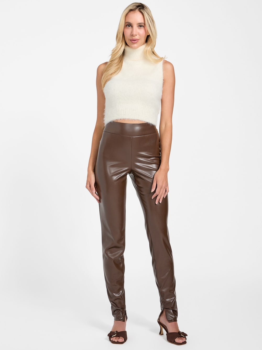 Prescilla Faux-Leather Leggings - Guess