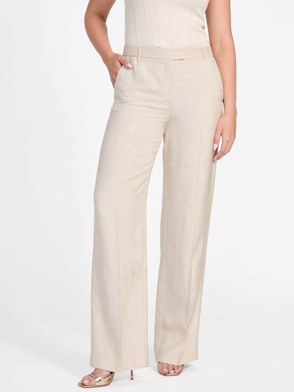 Whitney Floral Straight Pant - Guess