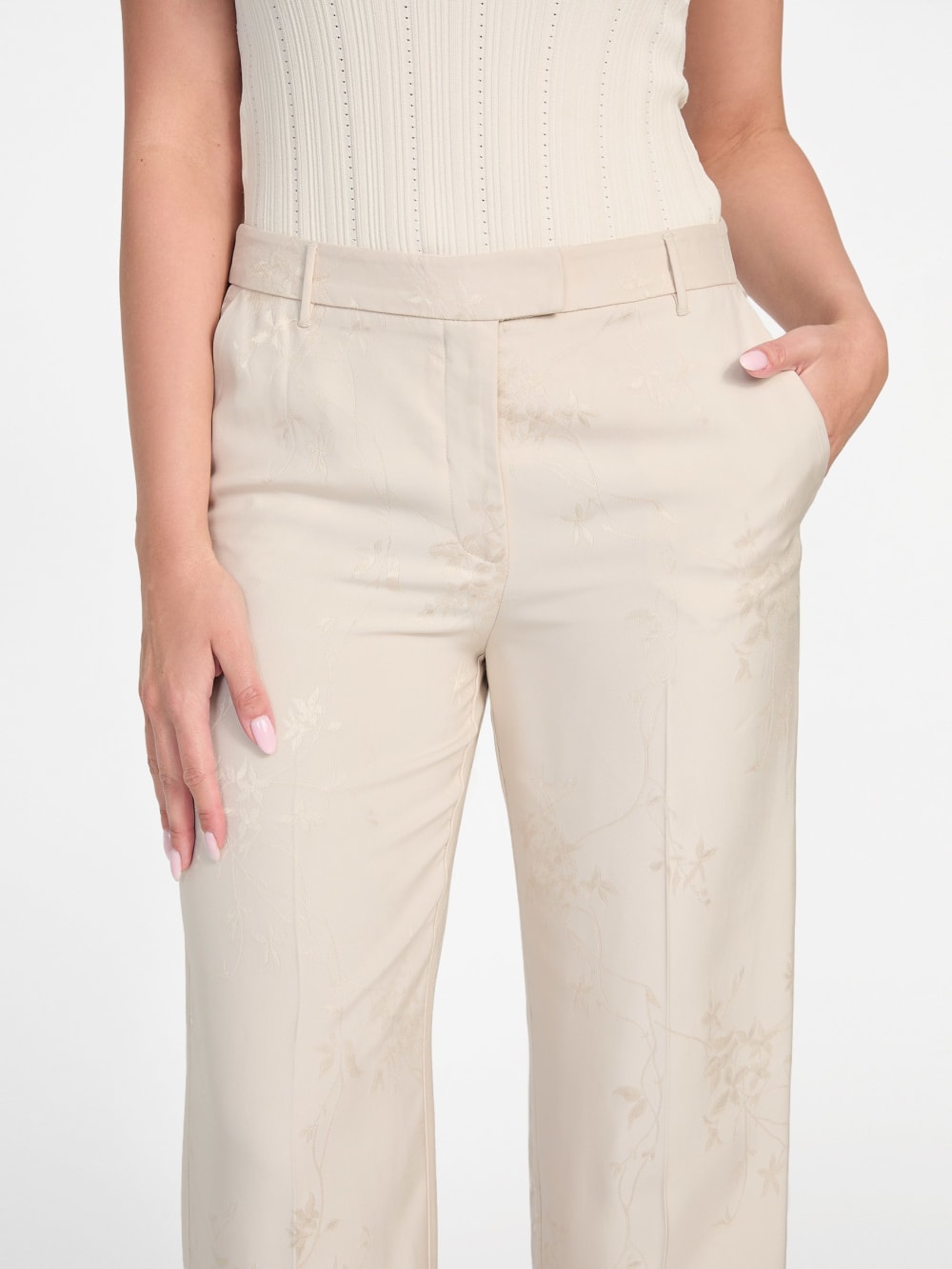 Whitney Floral Straight Pant - Guess