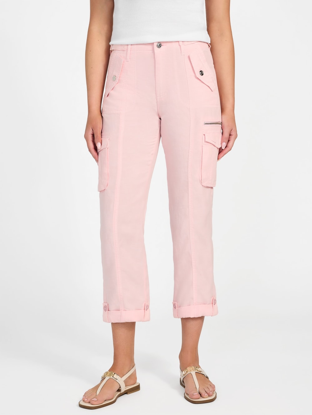 Nessi Linen Cargo Pants - Guess