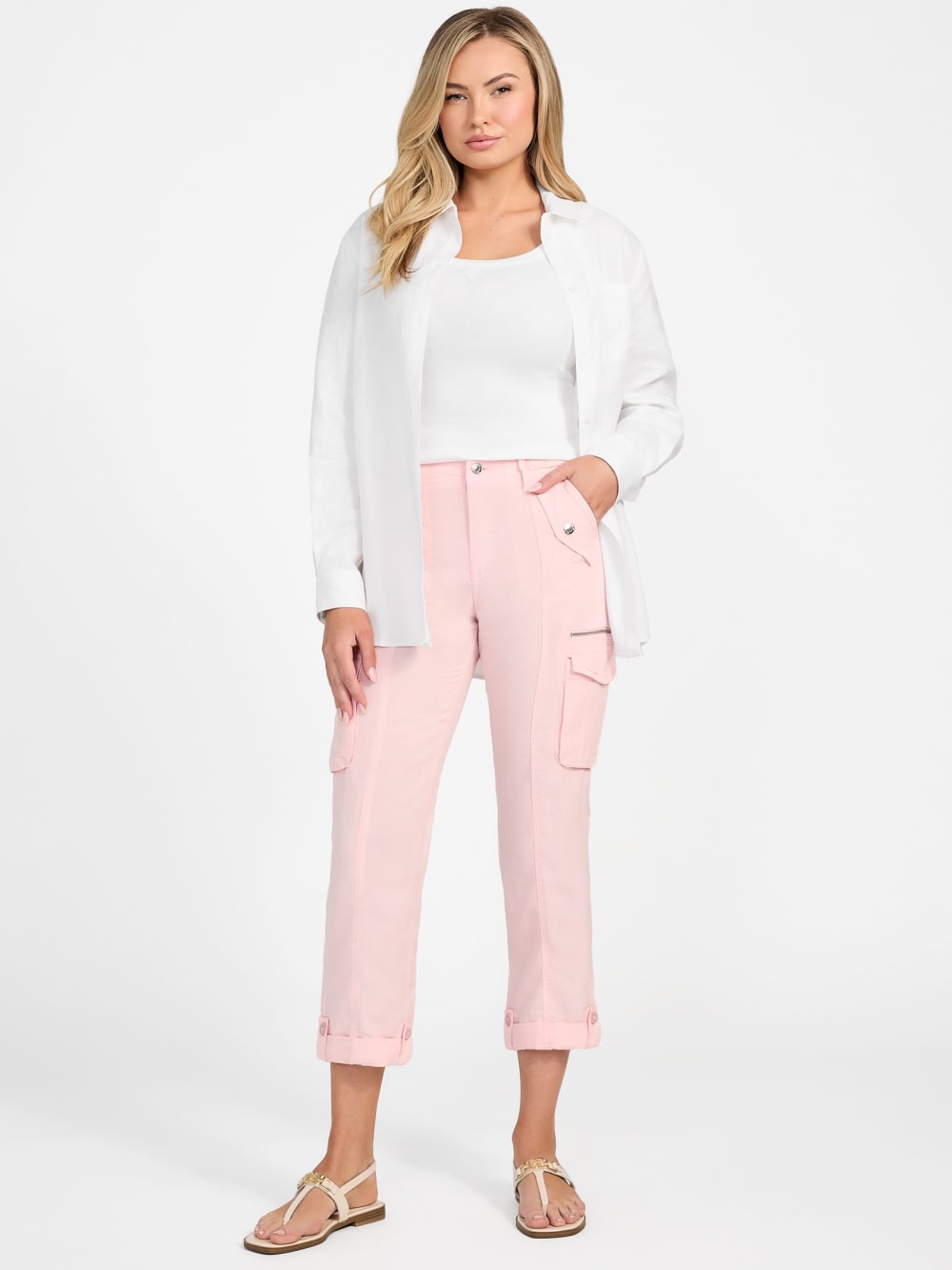 Nessi Linen Cargo Pants - Guess