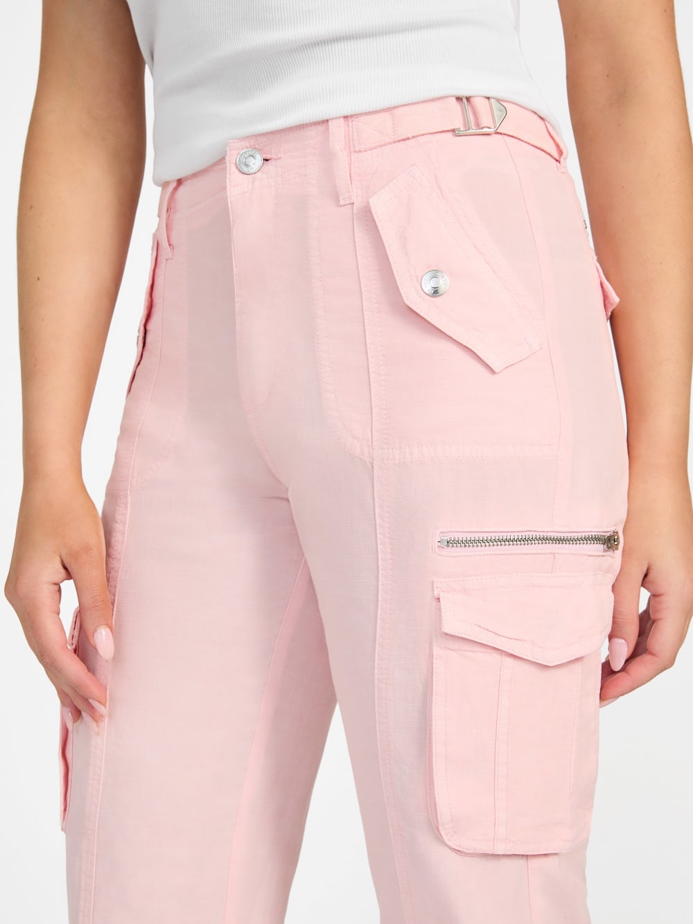 Nessi Linen Cargo Pants - Guess