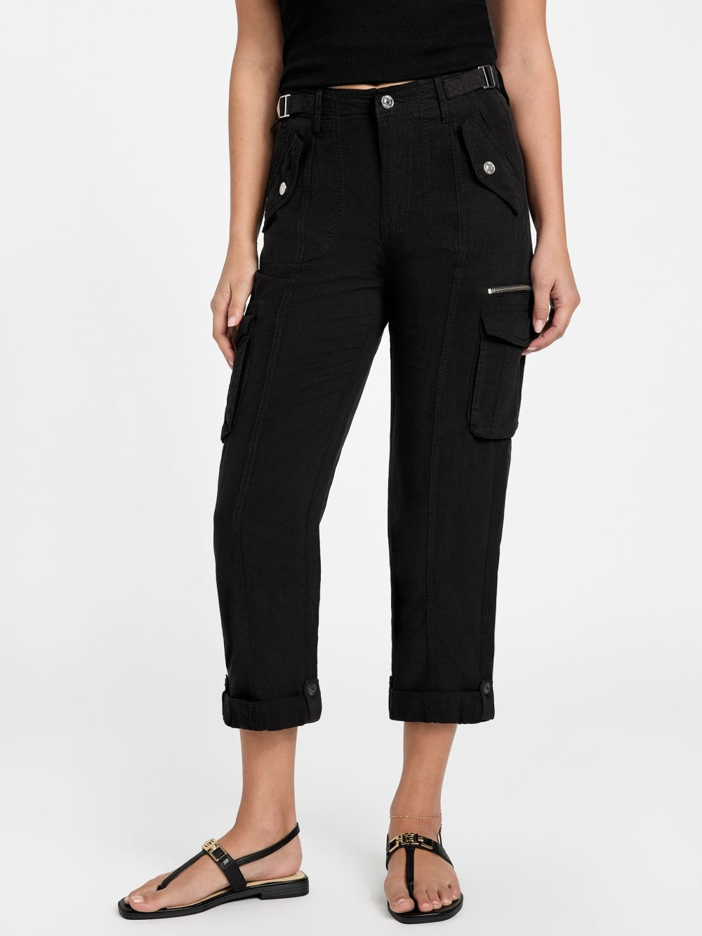 Nessi Linen Cargo Pants - Guess