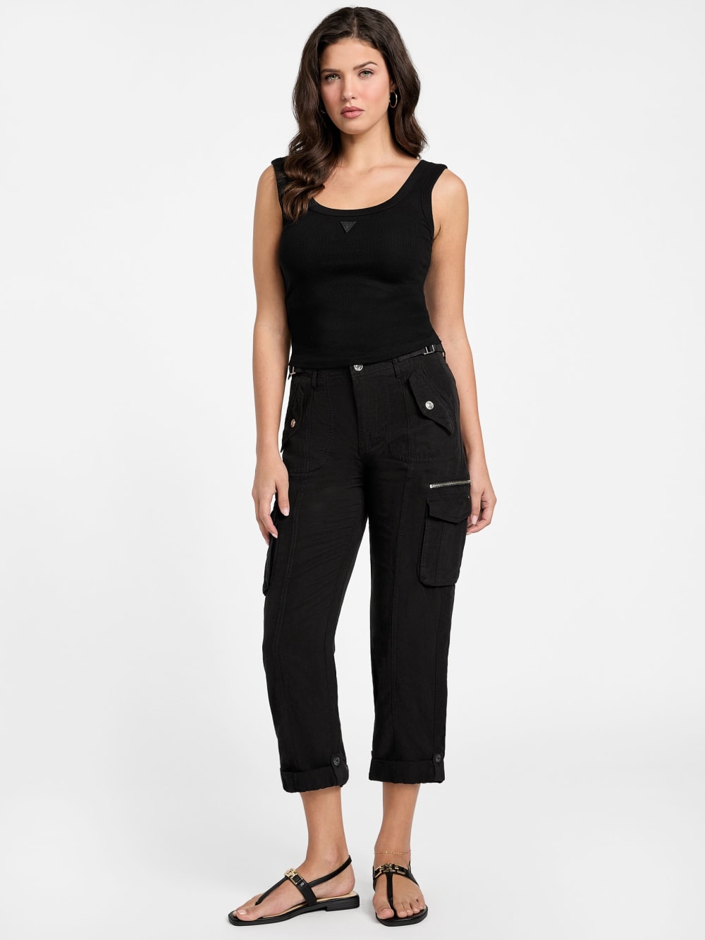 Nessi Linen Cargo Pants - Guess