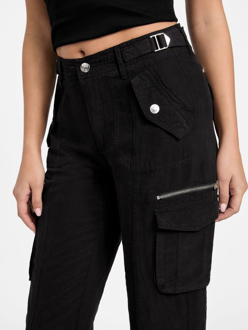 Nessi Linen Cargo Pants - Guess